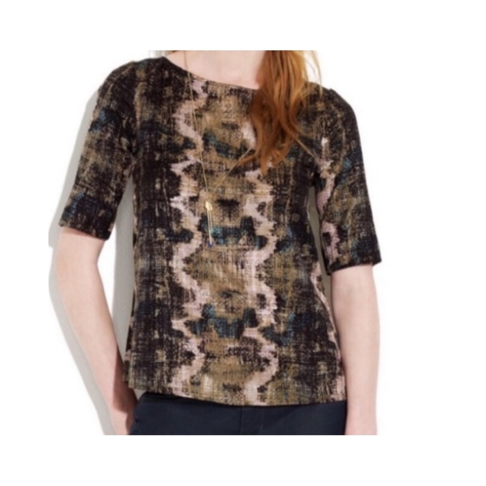 Madewell Broadway & Broome Snakeskin Print Blouse
